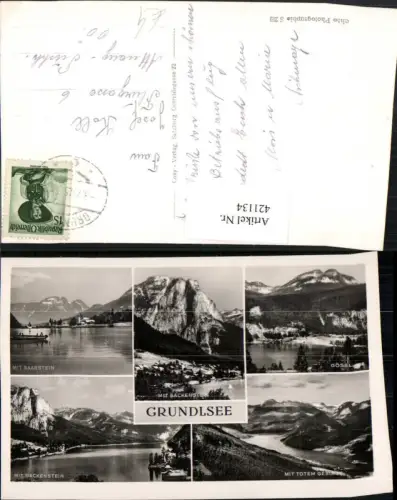421134,Grundlsee Totale Gössl Bergkulissen Mehrbildkarte
