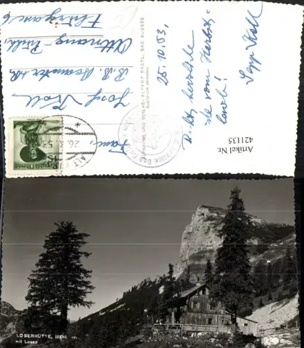 421135,Loserhütte Berghütte b. Altaussee m. Loser