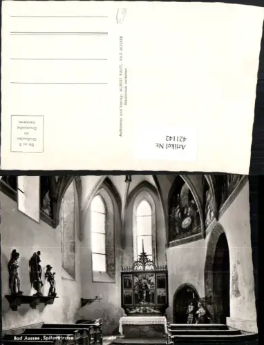 421142,Bad Aussee Spitalkirche Kirche Innenansicht