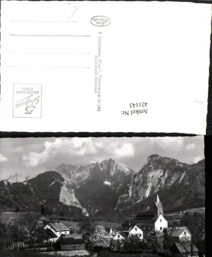 421143,Weng b. Admont Totale geg. Hochtorgruppe Bergkulisse