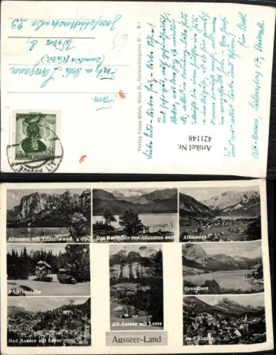 421148,Altaussee Grundlsee Bad Aussee Totale Pötschenhöhe Mehrbildkarte