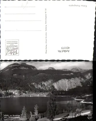 421173,Gössl am Grundlsee Teilansicht Bergkulisse pub Cosy 1533