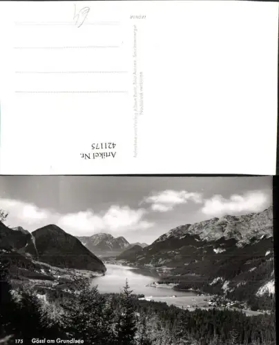421175,Gössl am Grundlsee Totale See Bergkulisse