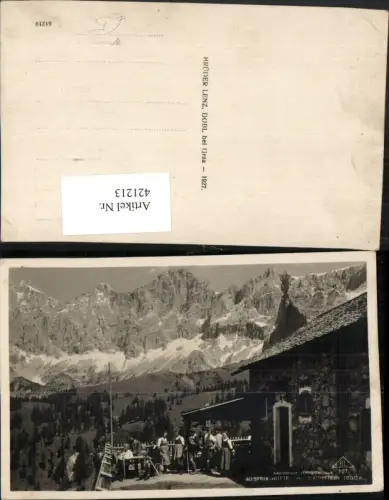 421213,Austriahütte Berghütte b. Ramsau m. Dachstein Bergkulisse