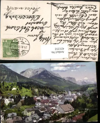421232,Bad Aussee Totale Bergkulisse pub F. E. Brandt 298
