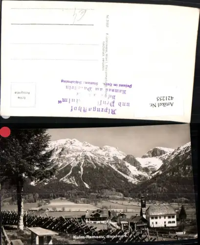 421255,Kulm-Ramsau Teilansicht Bergkulisse