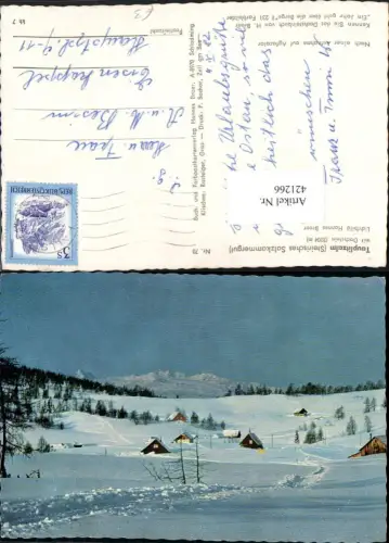 421266,Tauplitzalm b. Tauplitz m. Dachstein Bergkulisse Winterbild