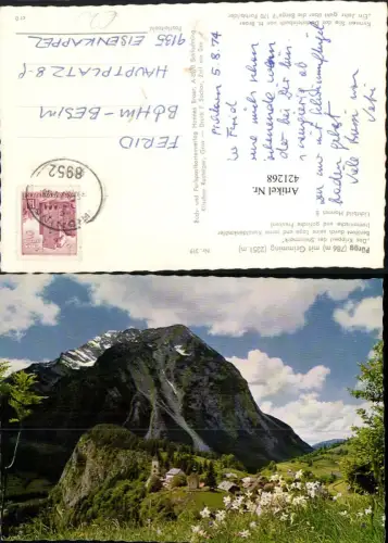 421268,Pürgg Totale m. Grimming Bergkulisse