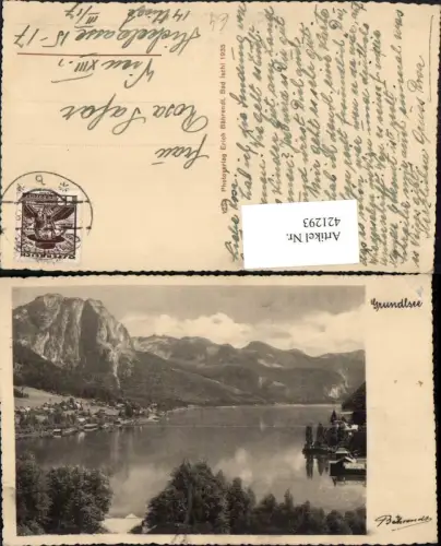 421293,Grundlsee Teilansicht See Bergkulisse