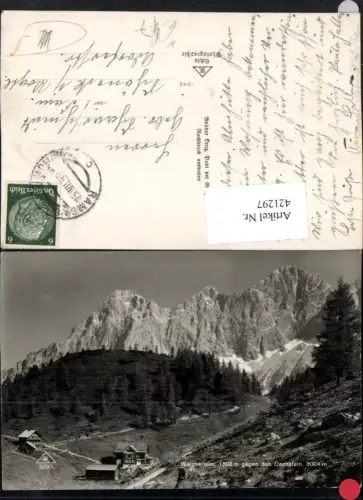 421297,Walcheralm b. Ramsau m. Dachstein Bergkulisse