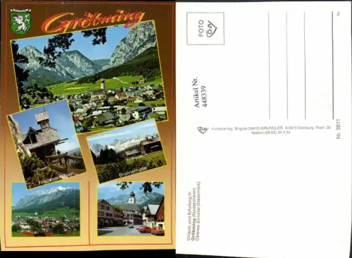 448339,Gröbming Totale Brunnerhütte Friedenskirche Mehrbildkarte