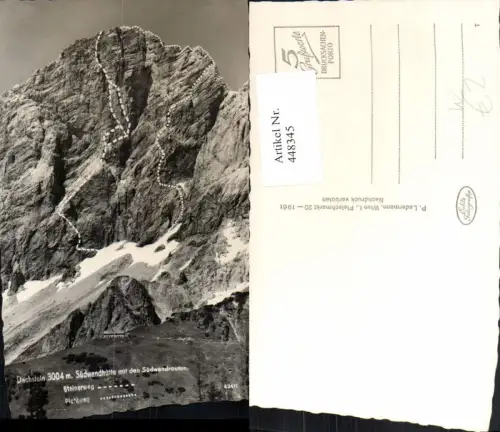 448345,Südwandhütte Berghütte b. Ramsau geg. Dachstein Bergkulisse