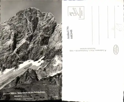 448348,Südwandhütte Berghütte b. Ramsau geg. Dachstein Bergkulisse