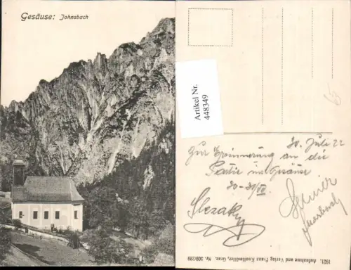448349,Gesäuse Johnsbach Kirche Bergkulisse