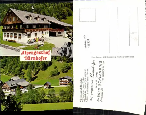 448351,Schladming Obertal Alpengasthof Bärnhofer Mehrbildkarte