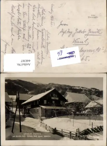 448387,Skiheim Dornig m. Kaibling Ennsling b. Haus Winterbild