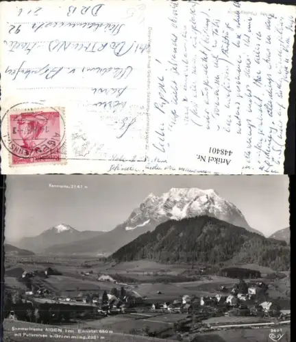 448401,Aigen im Ennstal Totale m. Putterersee u. Grimming Bergkulisse pub Cosy 3401
