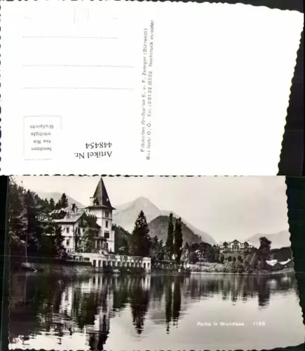 448454,Grundlsee Partie Teilansicht Bergkulisse