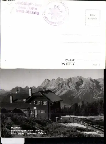 448492,Planei Schladminger-Hütte Berghütte b. Haus geg. Dachstein Bergkulisse pub Foto Landl