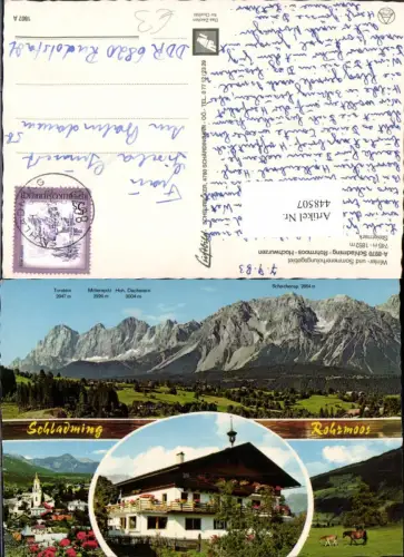 448507,Schladming Rohrmoos Hochwurzen Totale Bergkulisse Mehrbildkarte