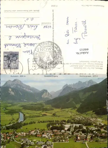 448515,Admont Totale m. Buchstein Bergkulisse
