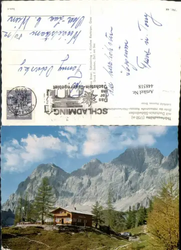 448518,Thürlwandhütte Berghütte b. Ramsau m. Dachstein Bergkulisse