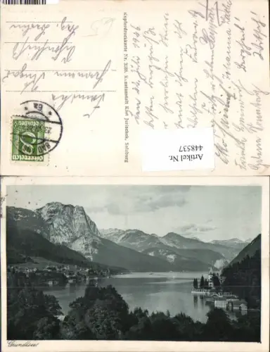 448537,Grundlsee Teilansicht See Bergkulisse