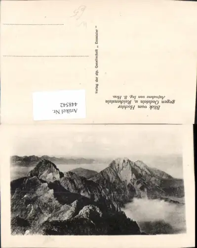 448542,Blick vom Hochtor b. Johnsbach geg. Oedstein Bergkulisse