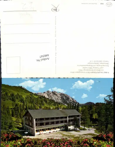 448547,Tauplitzalm b. Tauplitz Erholungsheim m. Schneiderkogl Bergkulisse