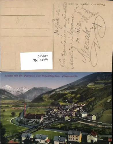 448549,Selztal Totale Bahnhof m. Großen Pyhrgas Bergkulisse pub Purger e Co 13692