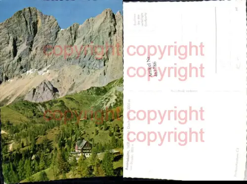 463786,Austriahütte Berghütte b. Ramsau m. Dachstein Bergkulisse