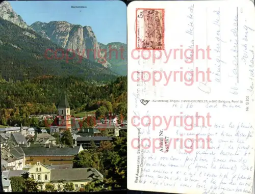 463787,Bad Aussee Teilansicht m. Backenstein Bergkulisse