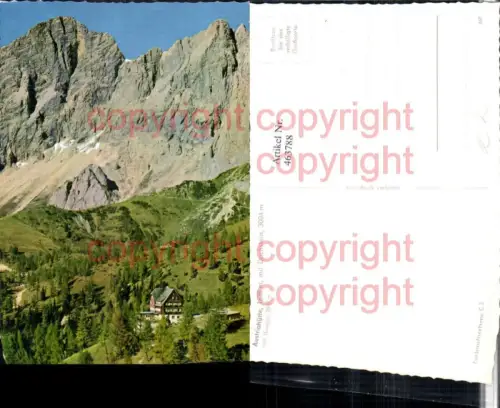 463788,Austriahütte Berghütte b. Ramsau m. Dachstein Bergkulisse