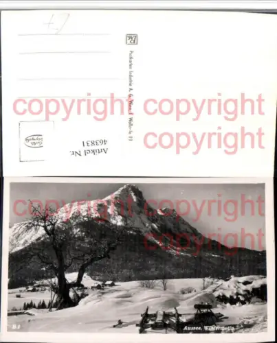 463831,Bad Aussee Wintermotiv Bergkulisse Winterbild