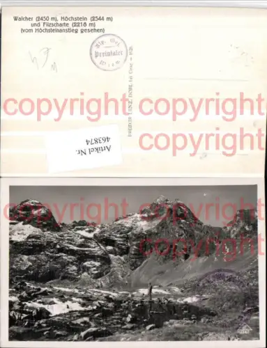 463874,Walcher Höchstein u. Filzscharte b. Schladming Bergkulisse