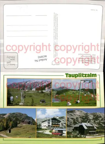 463892,Tauplitz Tauplitzalm Sessellift Berghütten Mehrbildkarte