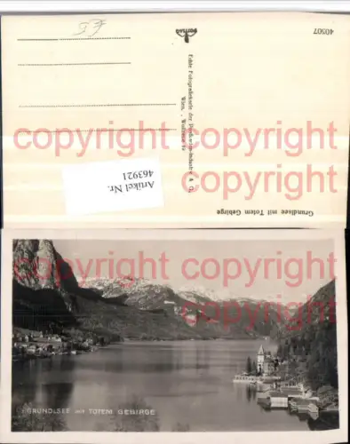 463921,Grundlsee See m. Totem Gebirge Bergkulisse