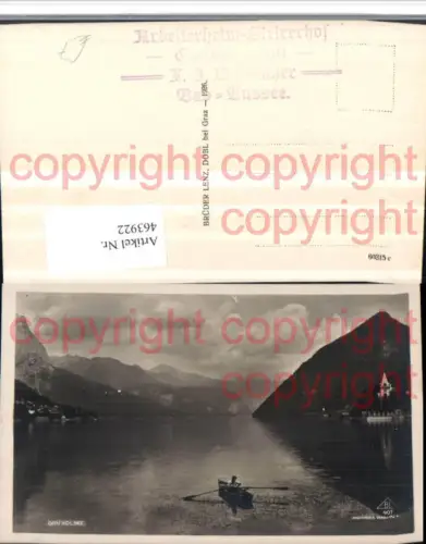 463922,Grundlsee See Ruderboot Bergkulisse