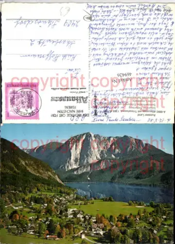 469426,Altaussee Totale m. See Trisselwand Bergkulisse