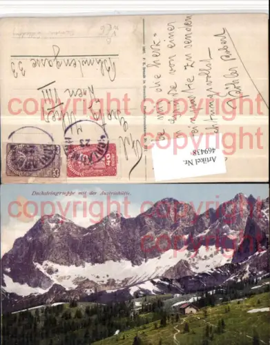 469438,Austriahütte Berghütte b. Ramsau m. Dachstein pub F. E. Brandt 821