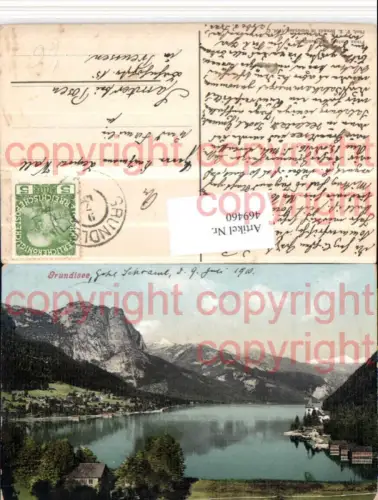 469460,Grundlsee See Bergkulisse pub F. E. Brandt 1906