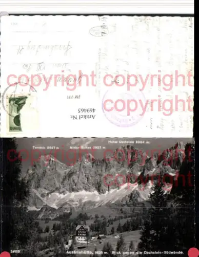 469465,Austriahütte Berghütte b. Ramsau geg. Dachstein Bergkulisse
