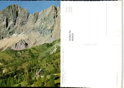 485620,Austriahütte Berghütte m. Dachstein b. Ramsau Bergkulisse