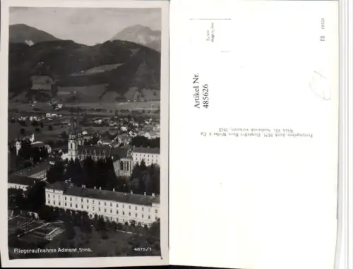 485626,Admont Teilansicht Stift Fliegeraufnahme