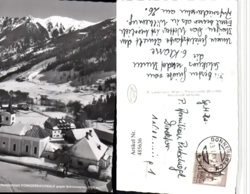 485636,Donnersbachwald Teilansicht Kirche geg. Schoberspitze Winterbild