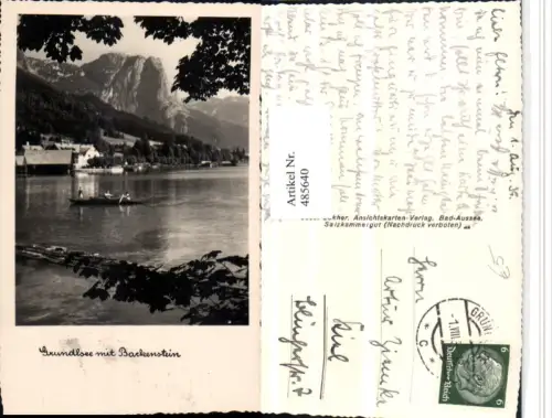 485640,Grundlsee See geg. Backenstein Bergkulisse
