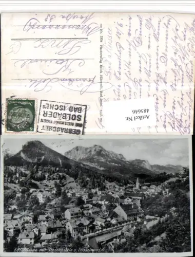 485646,Bad Aussee Totale m. Tressenstein u. Trisselwand Bergkulisse