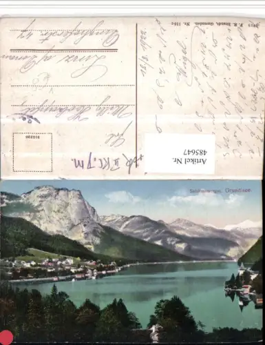 485647,Grundlsee Totale See Bergkulisse pub F.E. Brandt 116c