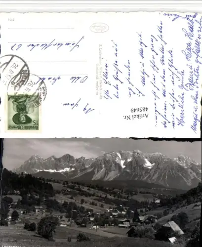 485649,Untertal b. Schladming m. Rohrmoos u. Dachstein Bergkulisse