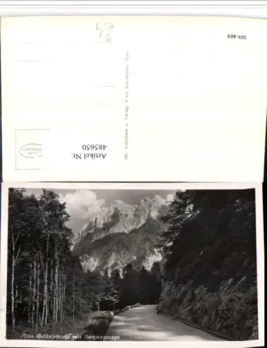 485650,Gesäusestraße m. Hochtorgruppe b. Johnsbach Bergkulisse